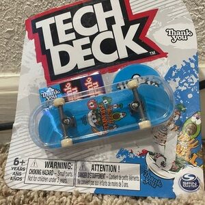 Tech Deck Mini Skateboard Toy - Blue and White